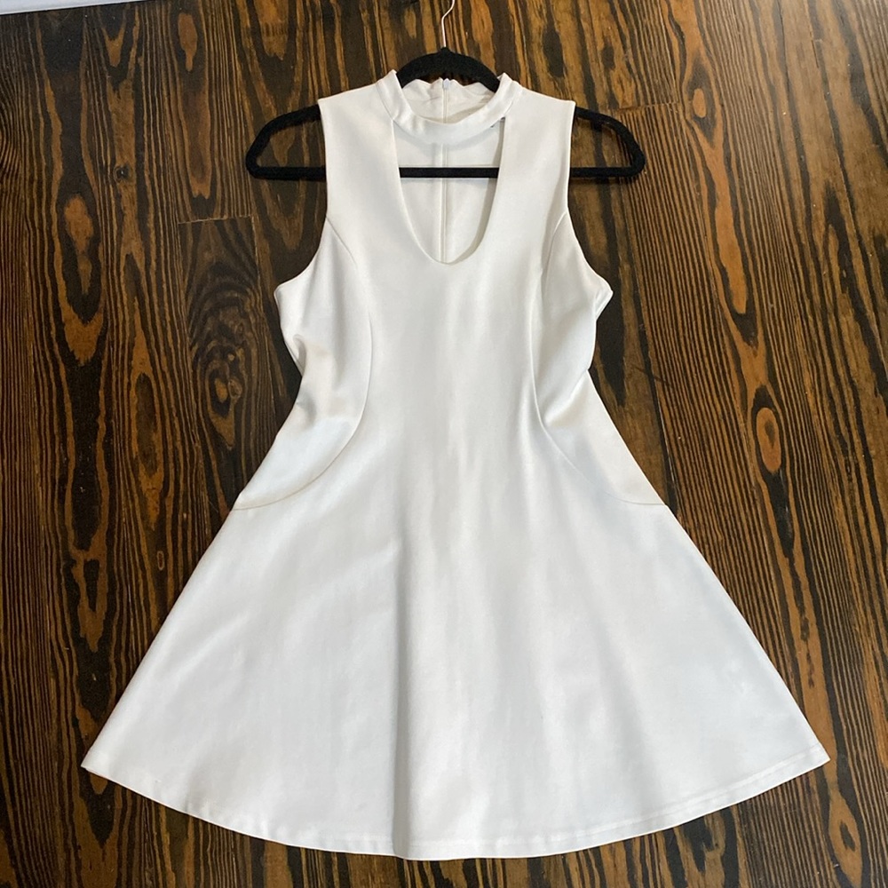Black Swan High Neck Cut Out Dress